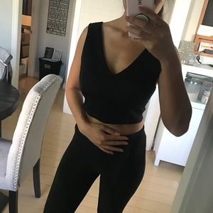 Black crop top
